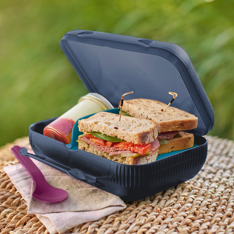 Tupperware Eco+ Lunch Box Navy Blue - ezmarketim